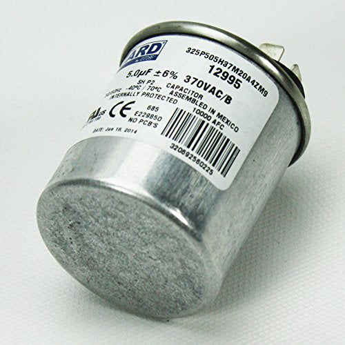 MARS 12995 Motor Run Capacitor 5MFD 370V Round