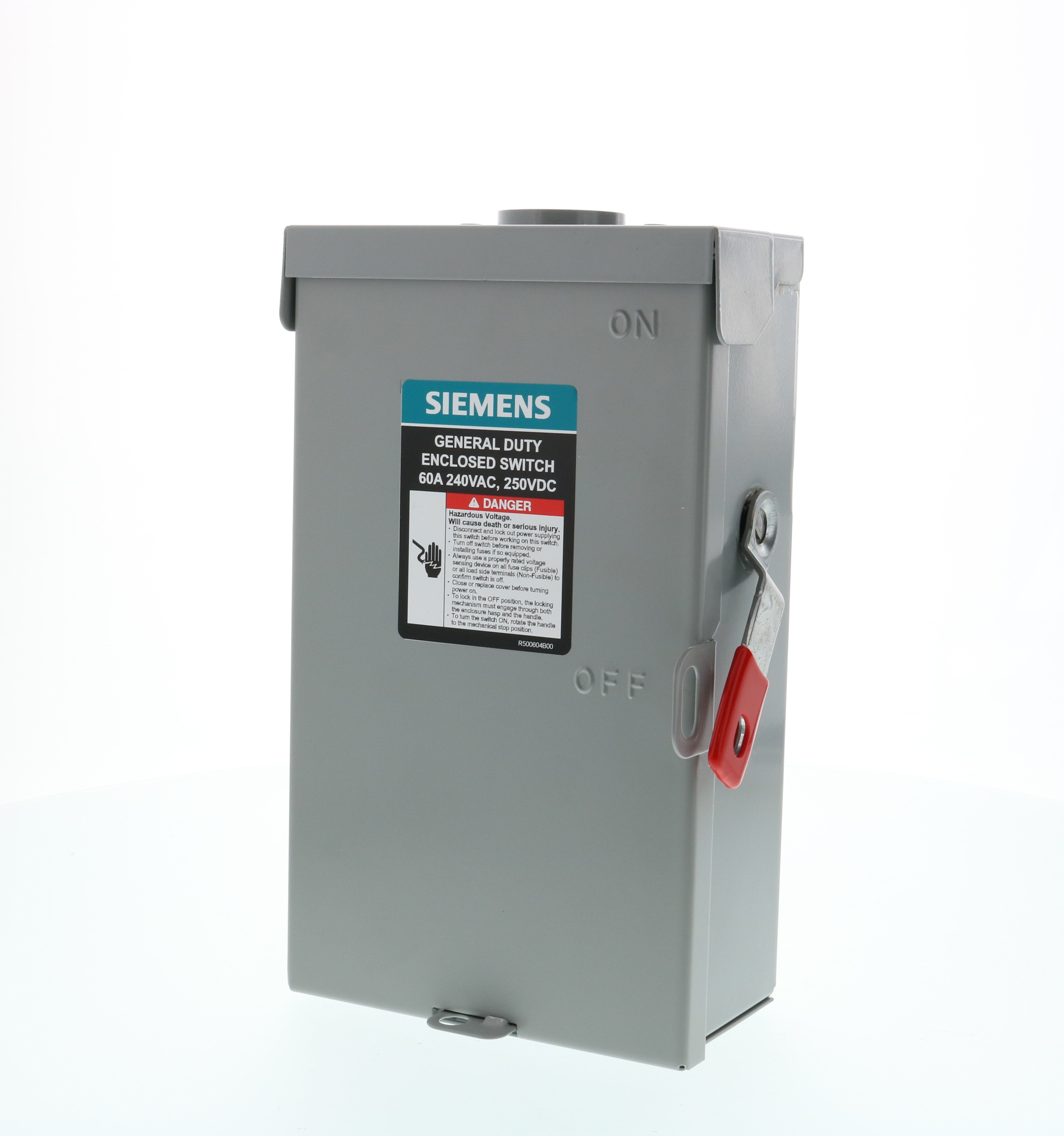 Siemens GF322NRA General Duty Safety Switch 240V 60A NEMA 3R Outdoor