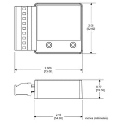 Littelfuse RS485MS-2W Symcom MotorSaver RS-485 Communications Module for 777, 77C, and 601 Models