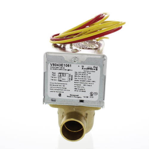 Honeywell Home V8043E1061 2-Way 18 inch Lead Zone Valves 24-Volt Hydronic