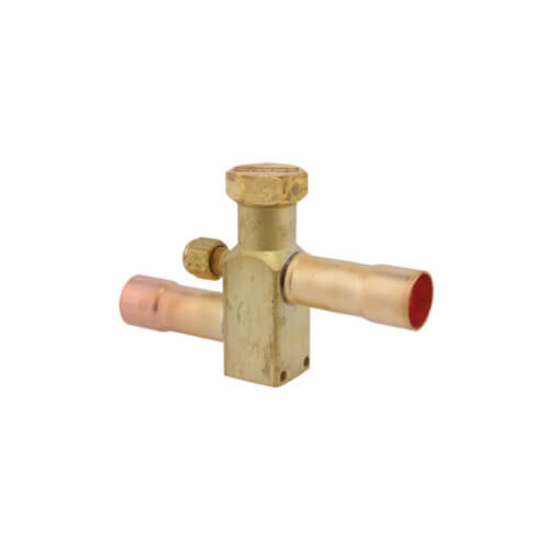 RHEEM Rheem 61-104025-15 Service Valve 3/4 x 3/4 inch Connections 5 inch Length Front Charge Port