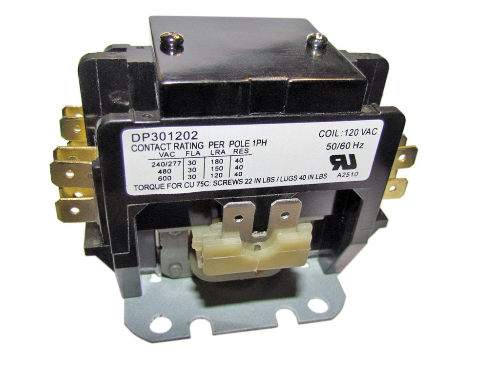 Supco DP301202 Contactor 30A 120V 2 Pole