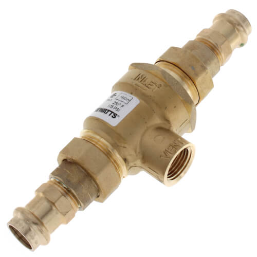 Watts 0386471 1/2 Inch Backflow Preventer with Vent Press x Press Connection Type Replacement 0886010, 0886011