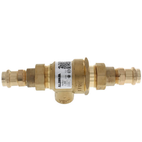 Watts 0386471 1/2 Inch Backflow Preventer with Vent Press x Press Connection Type Replacement 0886010, 0886011