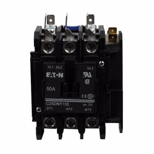 Eaton C25DNY162T 3-Pole Definite Purpose Contactor 110/24V 40 Amp