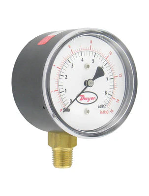 Dwyer LPG3-D8122N Low Pressure Gauge 0-15 inches wc