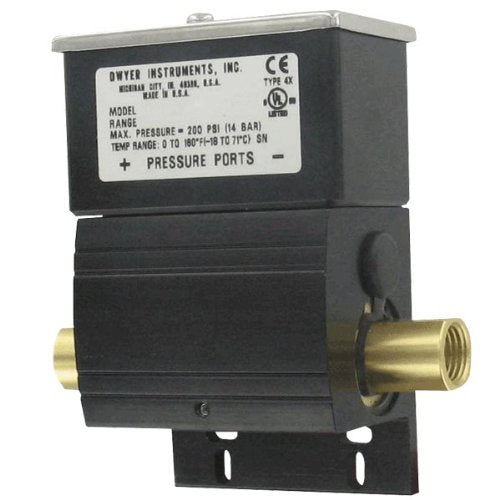 Dwyer DXW-11-153-2 Wet/Wet Differential Pressure Transmitter NEMA 4X 1/4 Inch NPT 10-25 PSI