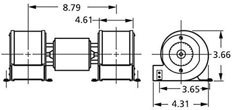 Fasco Motors A088 Draft Inducer Motor 115V 1/25 HP