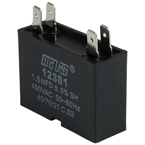 MARS 12381 Motor Run Capacitor 450V Square Single Pack