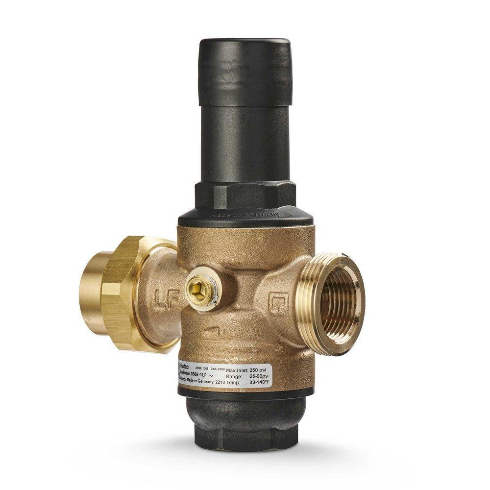 Resideo DS06-101-SUT-LF Pressure Reducing Valve 3/4 Inch 250 PSI Brass FNPT Union NPT