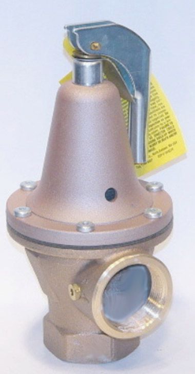 Watts 0276890 174A Pressure Relief Valve Bronze Body Hot Water 1-1/2 Inch NPT 100 PSI