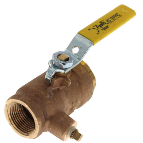 Apollo Valves 50-GB5-01A 1 inch FNPT Bronze 2-Piece Full Port Gas Shutoff Ball Valve Tee Handle