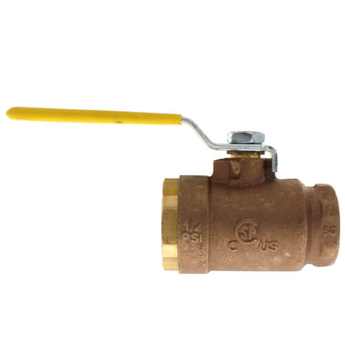 Apollo Valves 50-GB5-01A 1 inch FNPT Bronze 2-Piece Full Port Gas Shutoff Ball Valve Tee Handle