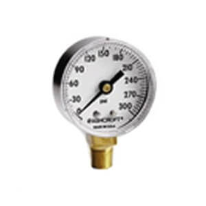 Ashcroft 1001008AL02L-0/300 4 Inch Stainless Steel Case Pressure Gauge Liquid Filled