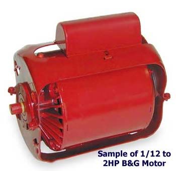 Bell & Gossett 169051 Single Phase 3/4 HP 115V 1725 RPM Motor