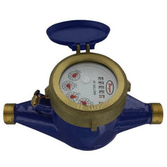 Dwyer WM2-A-C-03 3/4 Inch NPT Multi-Jet Brass Water Meter 30 GPM