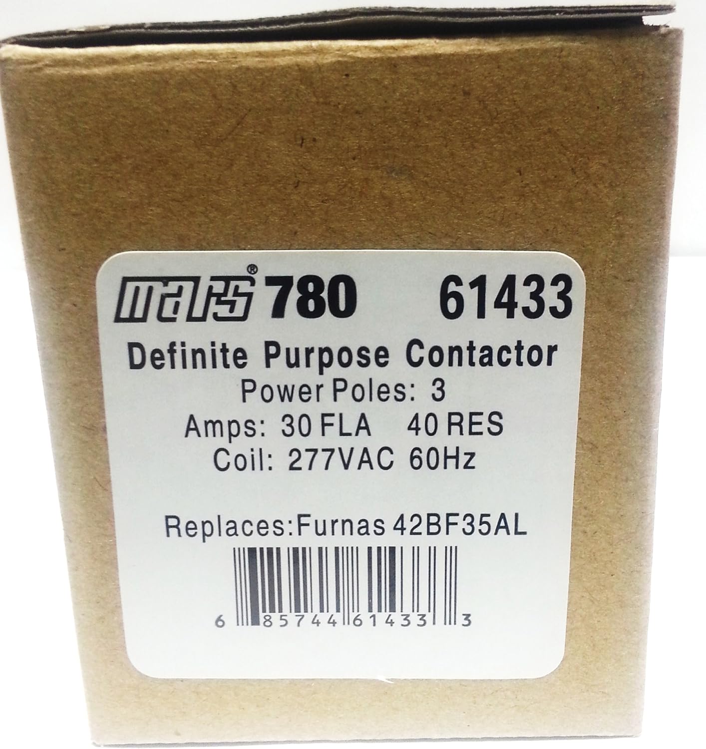 Mars 61433 Contactor 3 Pole 30A 277V SCREW TERM