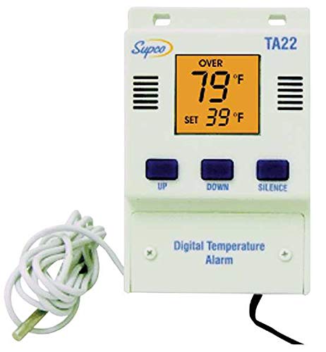 Supco TA22 Temperature Alarm with Digital Display 120VAC Single Set Point