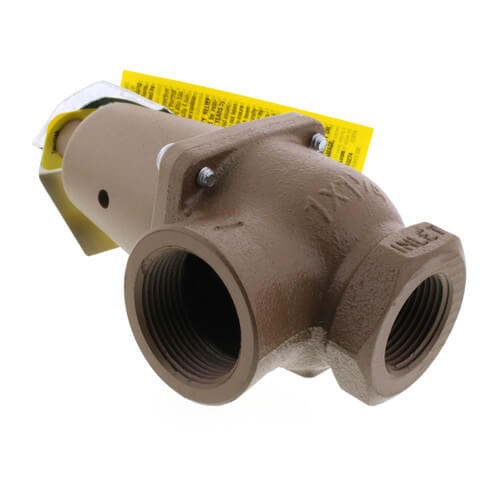 WATTS 0382821 740A 1 Inch NPT Bronze Pressure Relief Valve for Hot Water 75 psi Replacement 0382821