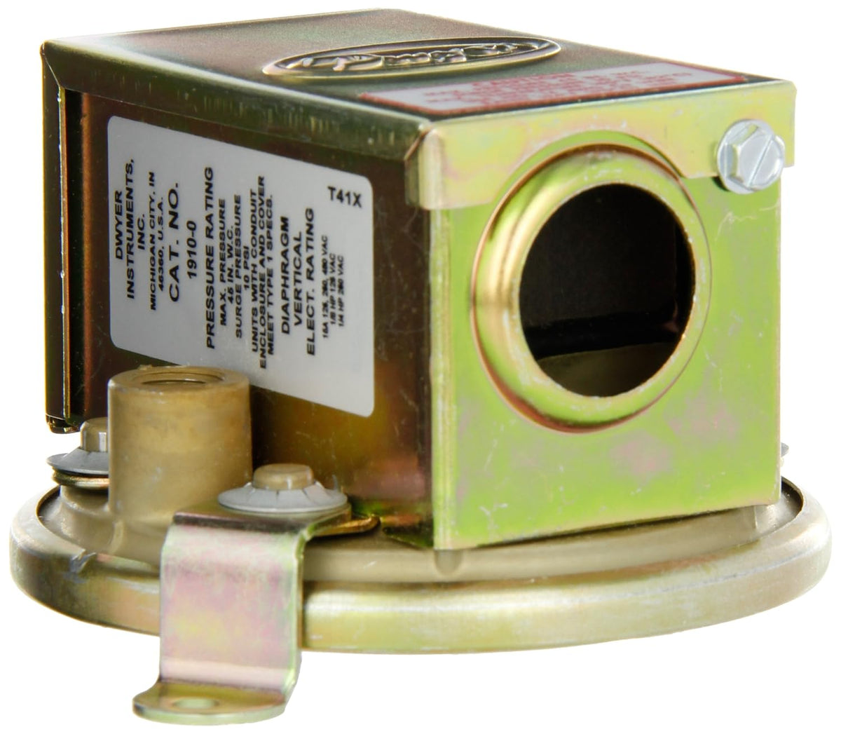 Dwyer 1910-0 Series 1900 Compact Low Differential Pressure Switch