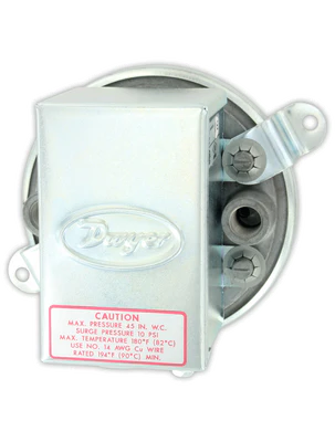 Dwyer 1910-10 Compact Low Differential Pressure Switch 3.0-11.75 inches W.C. Replacement 1910-10