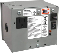 RIB PSH100AW Functional Devices Single 100 VA Power Transformer UL Class 2 (5x5x5 Inches)