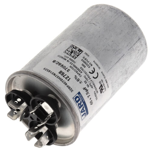 MARS 12768 Round Run Capacitor 40/7.5 MFD 370V Dual Motor