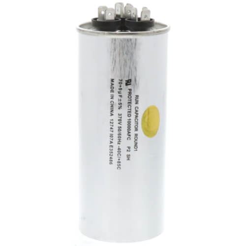 Nordyne 01-0090 Run Capacitor Dual Round 370v 5+70uf