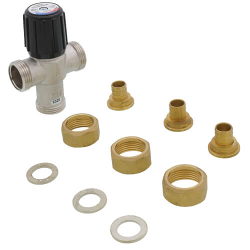 Resideo AM101R-UPEX-1 Union PEX Mixing Valve 3/4 Inch 70-180°F