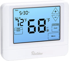 Robertshaw RS9110T Programmable Touchscreen Thermostat Single-Stage 1 Heat 1 Cool