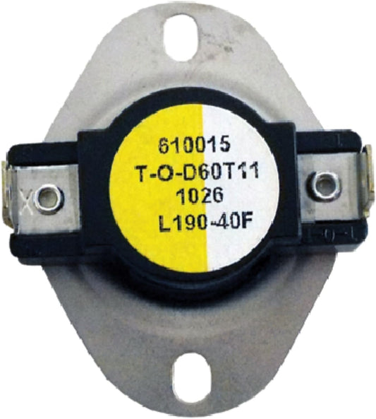 Supco L190 Thermostat 240 Volts 2 Inches