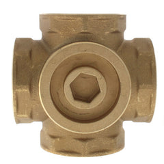 Tekmar 723 Mixing Valve Four-Way 1-1/2 Inch FNPT Brass