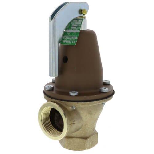 Watts 0275824 1-1/4 Inch 174A ASME Boiler Pressure Relief Valves 50 lb Replacement 0121513