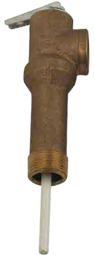 Watts 0556004 LF100XL 3/4 Inch Bronze Temperature and Pressure Relief Valve 150 PSI 210 Degrees Replacement 0556004