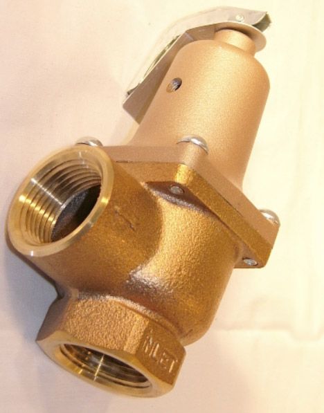 Watts 0275174 174A 1 Inch NPT Bronze Pressure Relief Valve 75 PSI Replacement 0275174