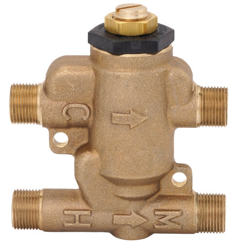 WATTS 0204152 LFUSG-B M3 Thermostatic Mixing Valve 3/8 Inch Compression Brass Bodied (Replaces 0204143)