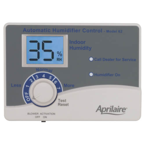 Aprilaire 62 Automatic Digital Control Humidistat with Outdoor Sensor (Gray)