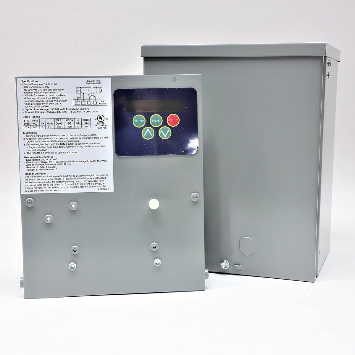 ICM Controls ICM493-60A Single Phase Line Voltage Monitor with Surge Protection