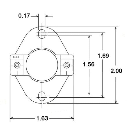 Rheem 47-23113-04 SPST N/C A/R Limit Switch 25A 230VAC