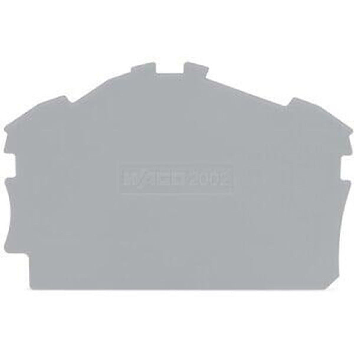 WAGO 2002-6391 End and Intermediate Plate 0.8mm Gray