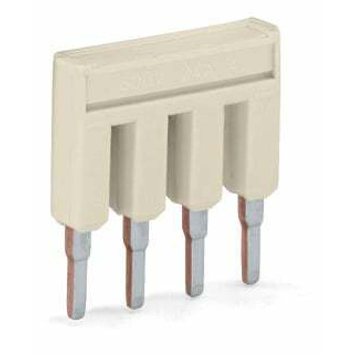 WAGO 2000-404 Insulated Push-In Comb-Style Jumper Bar 4-Way 4 Poles 14A