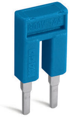 WAGO 2000-402/000-006 Insulated Push-In Type Comb-Style Jumper Bar 2-Way 2-Poles 14A Blue