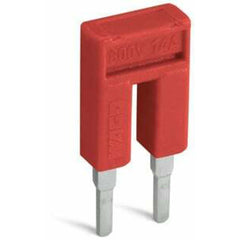 WAGO 2000-402/000-005 Insulated Push-In Type Comb-Style Jumper Bar 2-Way 2-Poles 14A Red