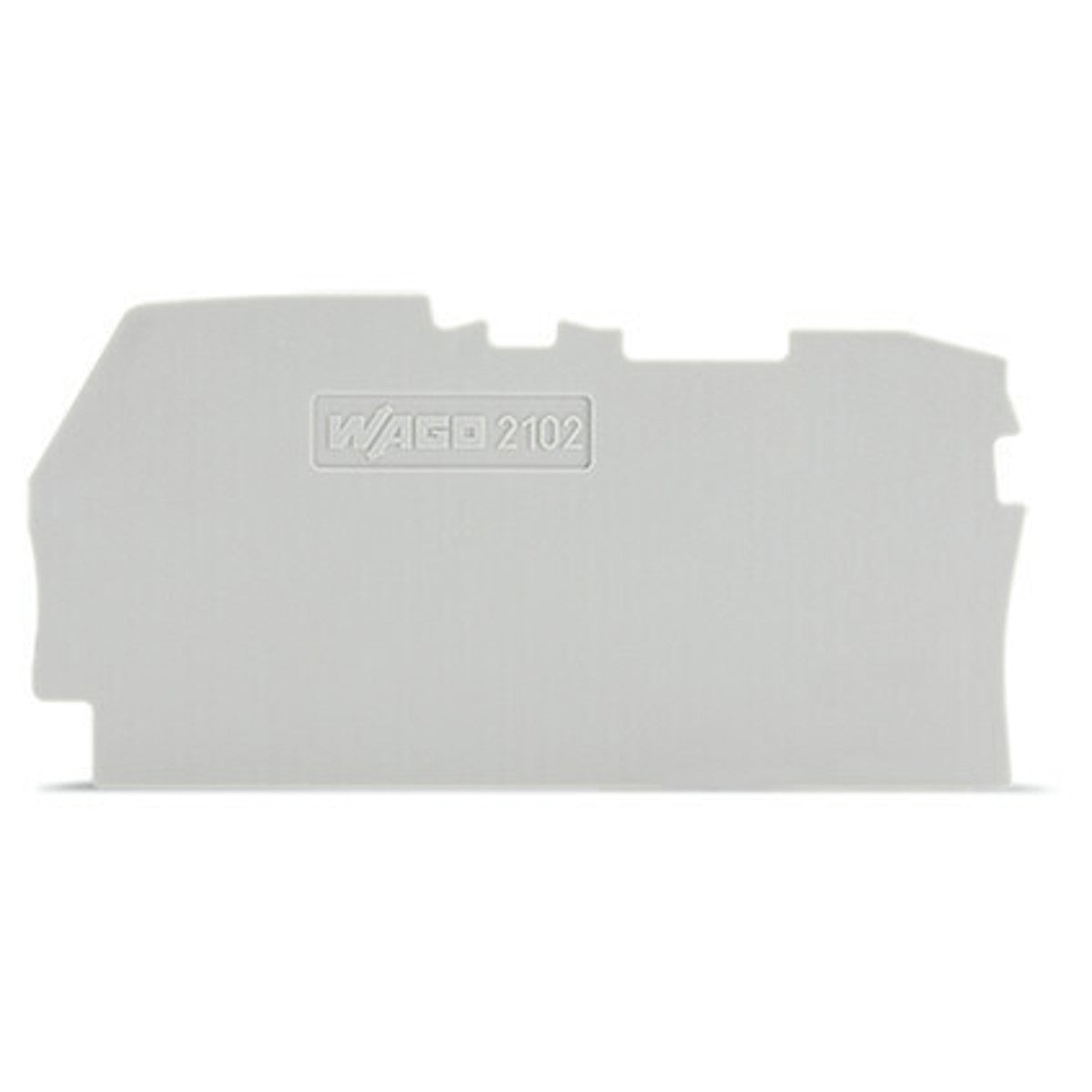 WAGO 2102-1291 End Plate Topjob S Series 0.8mm Gray