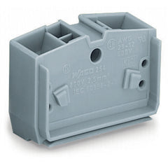 WAGO 264-351 Feed-through Center Terminal Block 1 Deck Level Gray 24A