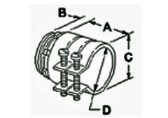 Bridgeport 417-DC2 Squeeze Connector 2-1/2 Inch Die Cast Zinc