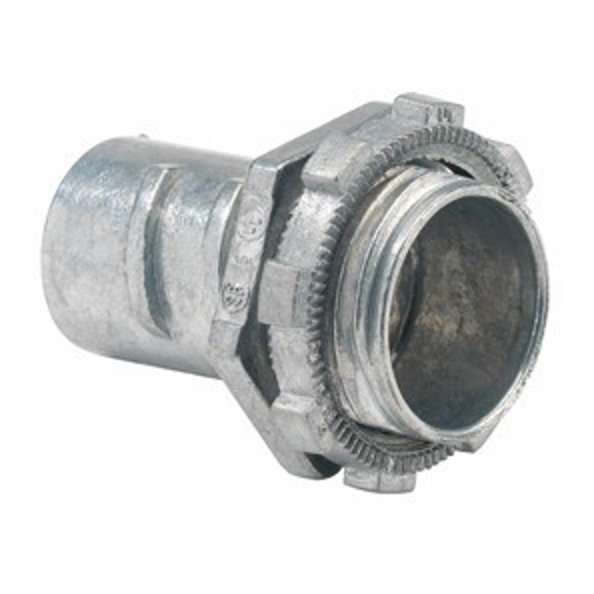 Bridgeport 521-DC2 Screw-In Conduit Connector 3/4 Inch Size Metal Flexible Conduit Die Cast Zinc