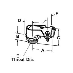 Bridgeport 804-DC2 Conduit Connector 90 Degree Die Cast