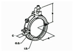 Bridgeport SGB-384CL Split Grounding Bushing 1-1/4 Inch Zinc Alloy