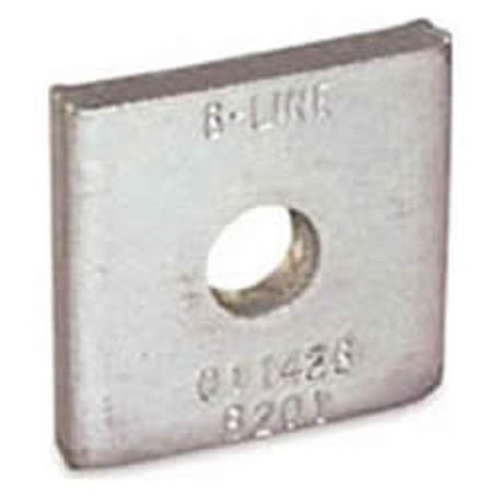 Eaton B201ZN Square Washer for 3/8 Inch Bolt Steel Zinc Plated